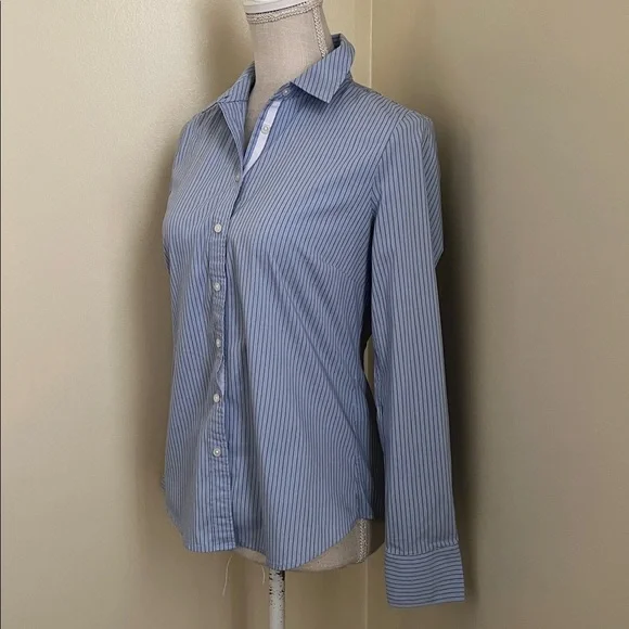 Banana Republic Light Blue Striped Shirt - Picture 8 of 15